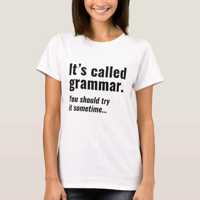 Camiseta Chama-se Gramática (Frente)