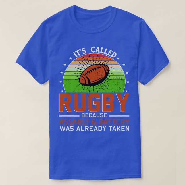 Camiseta Chama-se Rugby porque o ataque e a bateria eram (Frente do Design)