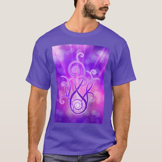 Camiseta Chama violeta/fogo violeta (Frente)
