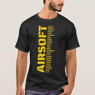 Camiseta Chamada Airsoft A para z Airsoft por Design Specia