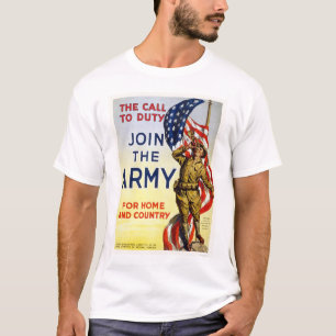 Camiseta Chamada ao dever - junte-se ao exército para a