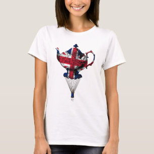 Camiseta Chamada de Chalé de Voo Union Jack