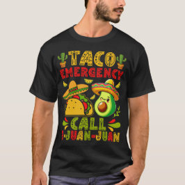 Camiseta Chamada de emergência do Taco 9-Juan-Juan Engraçad