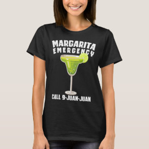 Camiseta Chamada de Emergência Margarita 9 Juan Funny Cinco