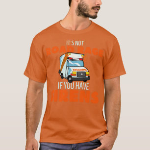 Camiseta Chamada de Emergência Médica de Condutor Ambulante