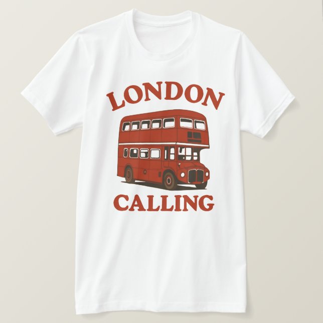 Camiseta Chamada de Londres (Frente do Design)