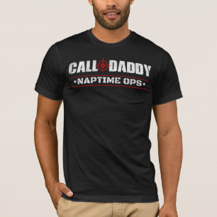 Camiseta Chamada de Pai Naptime Ops Dia de os pais Engraçad