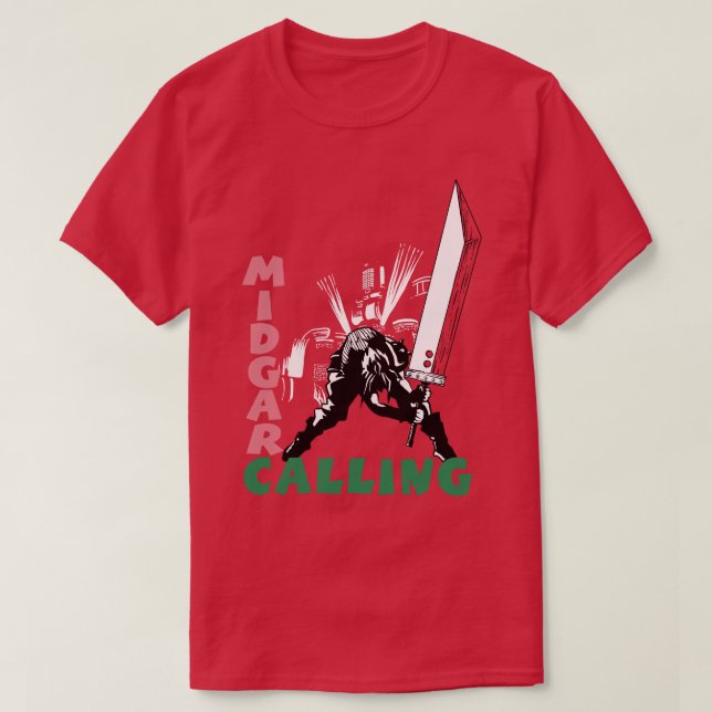 Camiseta Chamada Midgar (Frente do Design)
