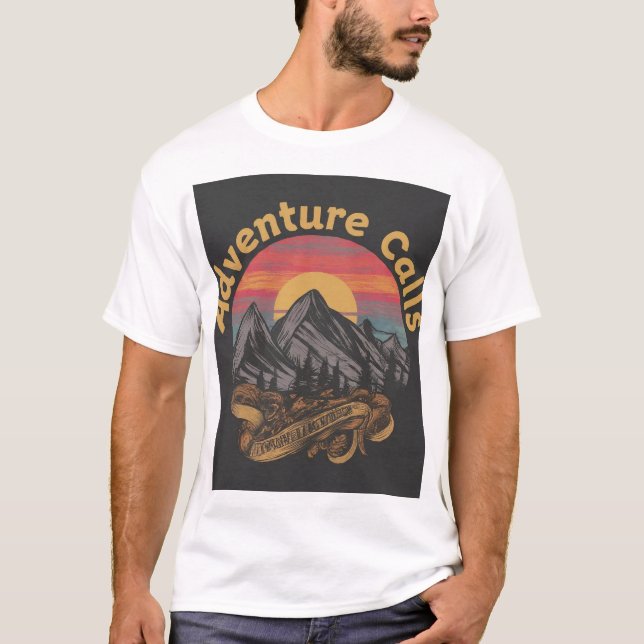 Camiseta Chamadas de Aventura para T-Shirt (Frente)