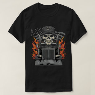 Camiseta Chamadas de Caveira e Caminhão Exclusivas com Desi