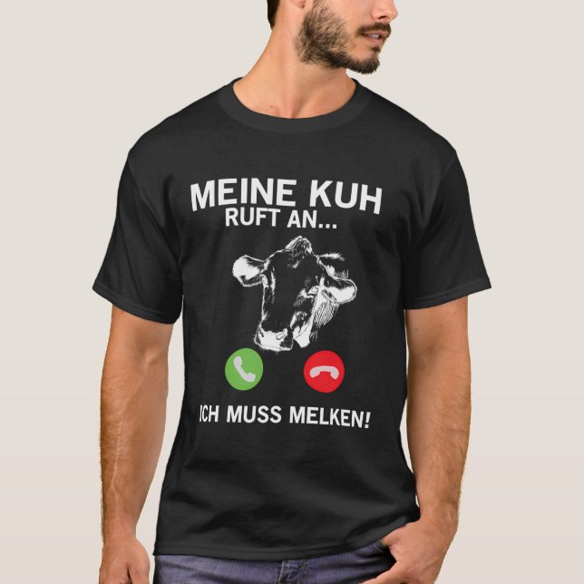 Camiseta Chamadas De Vaca Que Vou Para O Leite (Frente)
