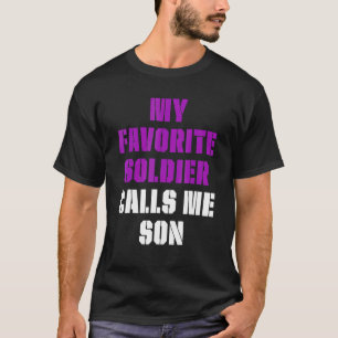 Camiseta Chamadas Púrpura Mês Infantil Militar 15