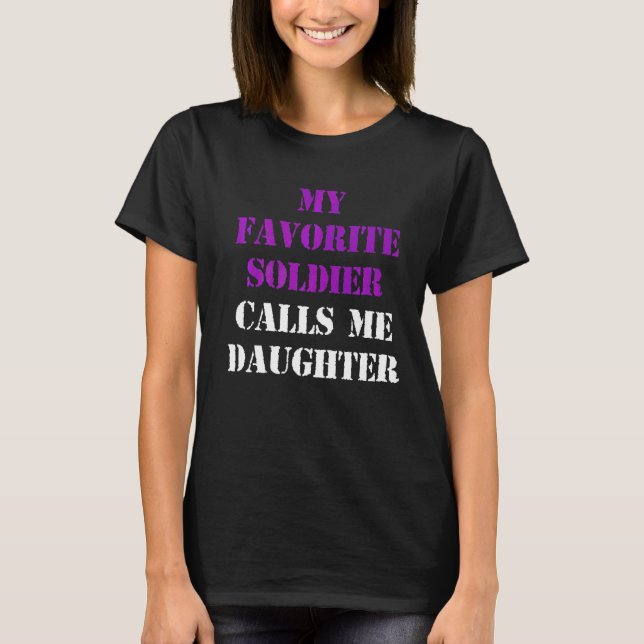 Camiseta Chamadas Roxo Mês Infantil Militar 5 (Frente)