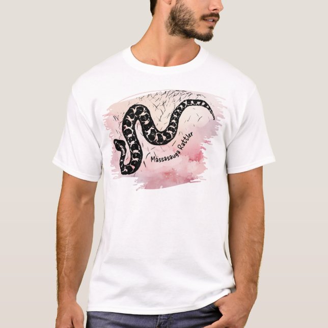 Camiseta Chamado de Bite Massasauga Sake a Rosa (Frente)