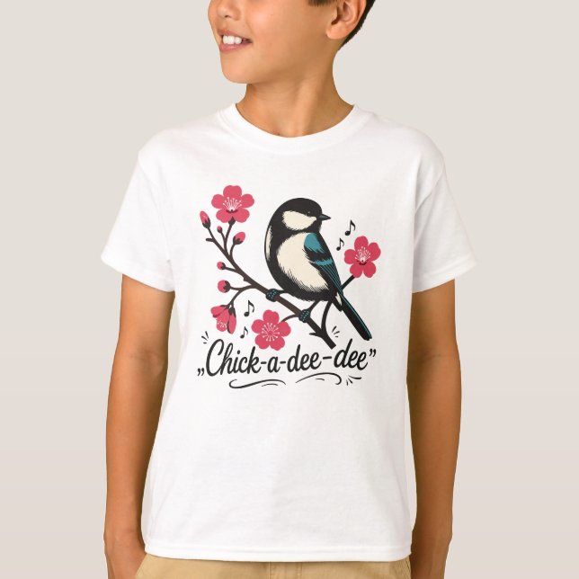 Camiseta chamado do passarinho chick-a-dee-dee-dee (Frente)