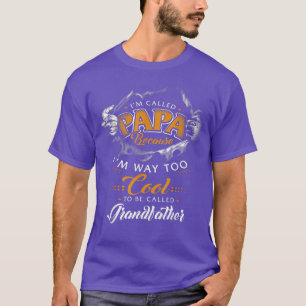 Camiseta Chamado Papai Porque Sou Muito Legal Para O Dia Do