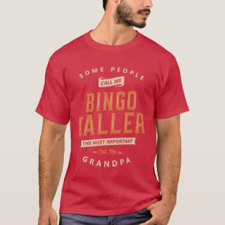 Camiseta Chamador de Bingo Piada Profissão Título retro