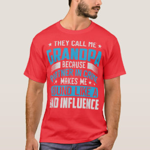 Camiseta Chamam-Me Avô Porque O Parceiro Faz