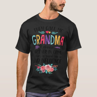 Camiseta Chamam-Me Avó Porque Parceiro Na Criminalidade.