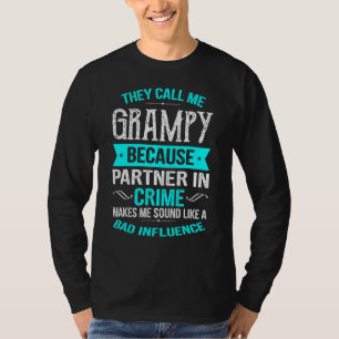 Camiseta Chamam-Me Grampy Porque Parceiro Em Crime