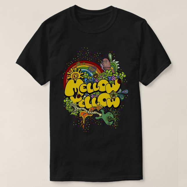 Camiseta Chamam-Me Mellow Yellow  (Frente do Design)