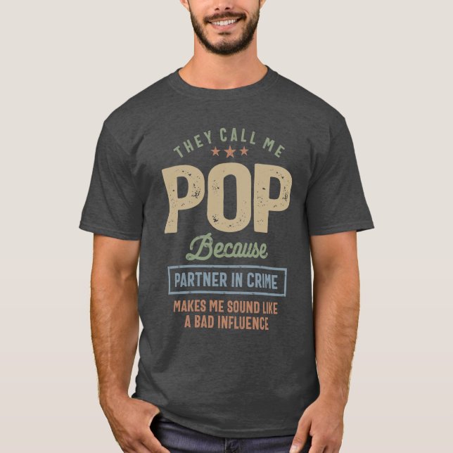 Camiseta Chamam-Me Pop | DIA DE OS PAIS (Frente)
