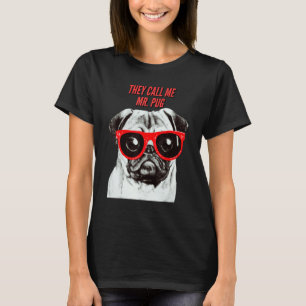 Camiseta Chamam-Me Sr. Pug Dog Breed Cute Pug Design