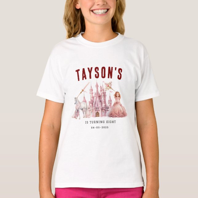 Camiseta Chamando todas as princesas de Castelo Mágico 8º a (Frente)