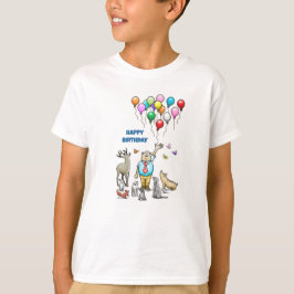 Camiseta Chamando todos os animais da parte