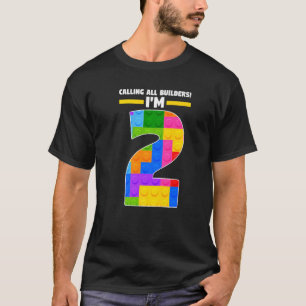 Camiseta Chamando todos os construtores Eu sou um tijolo de