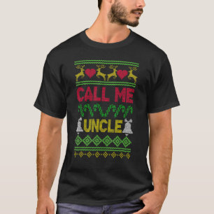 Camiseta Chamar Tio Claus Férias Rena Árvore Feio Natal