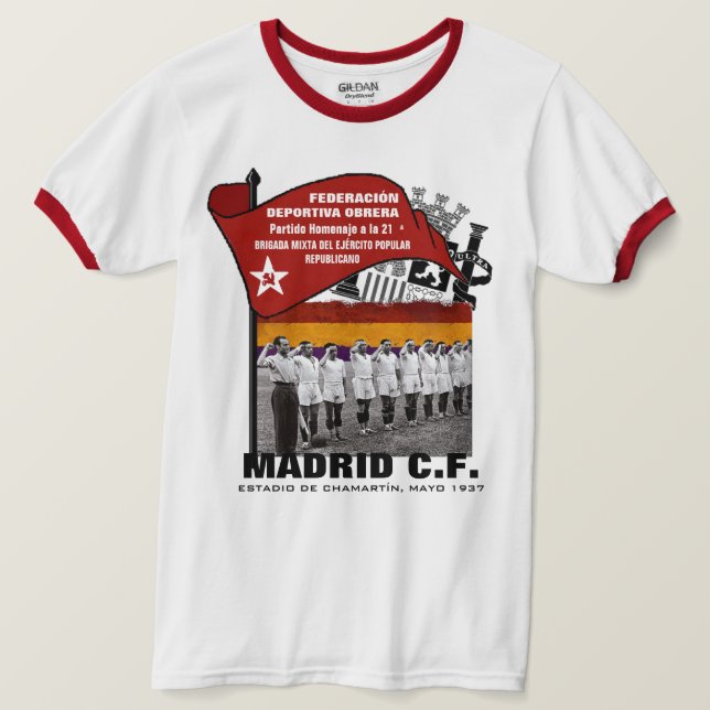 CAMISETA CHAMARTÍN 1937 (Frente do Design)