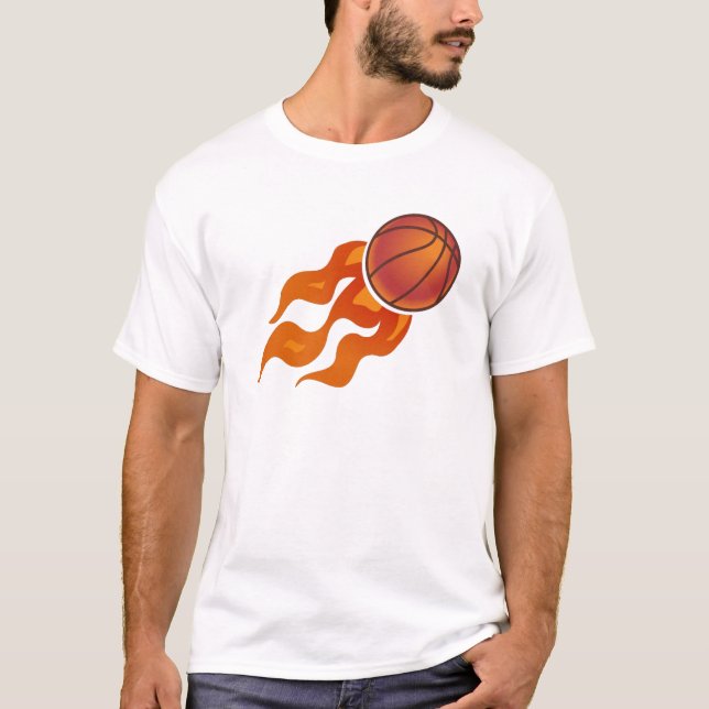 Camiseta Chamas de basquete (Frente)