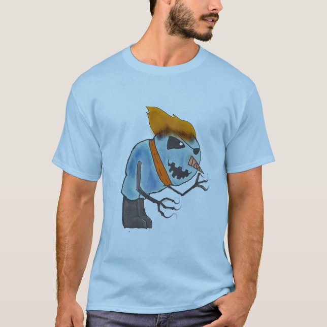 Camiseta Chamas de Queda de Neve (Frente)