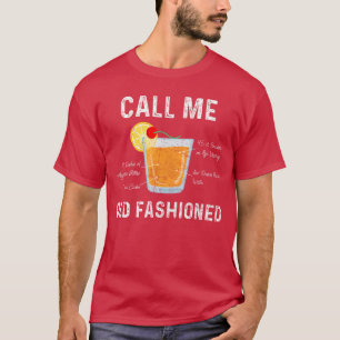 Camiseta Chame ME Coquetel Old Fashioned Drink Mi engraçado