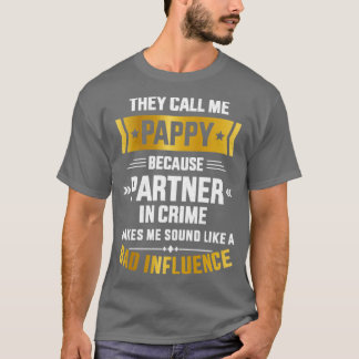 Camiseta Chame-me de maldade do crime de parceiro para a fé