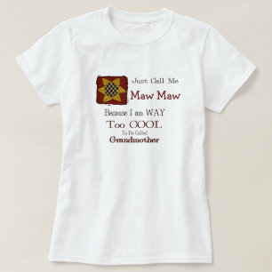 Camiseta Chame-me de Maw Maw Vovó Legal Primo Girassol