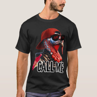 Camiseta Chame-me Turquia Caçador Foco Foco Foco Foco Turco