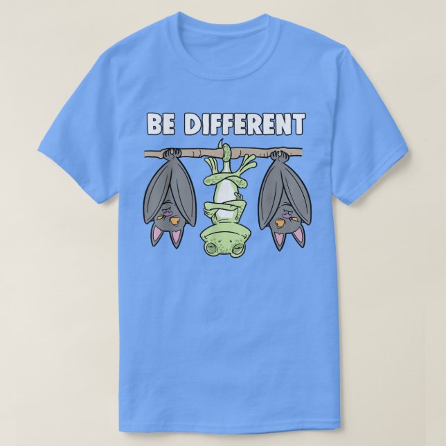 Camiseta Chameleon Bat Fairytale Seja Diferente (Frente do Design)