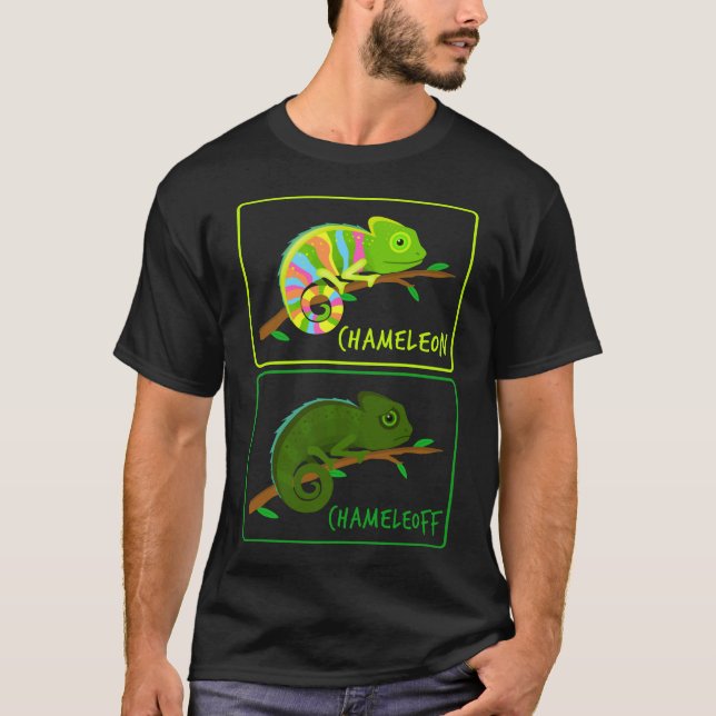 Camiseta Chameleon Chameleoff Lizard Reptiles (Frente)