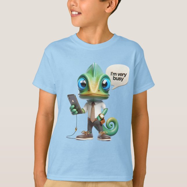 Camiseta Chameleon em uma gravata (Frente)