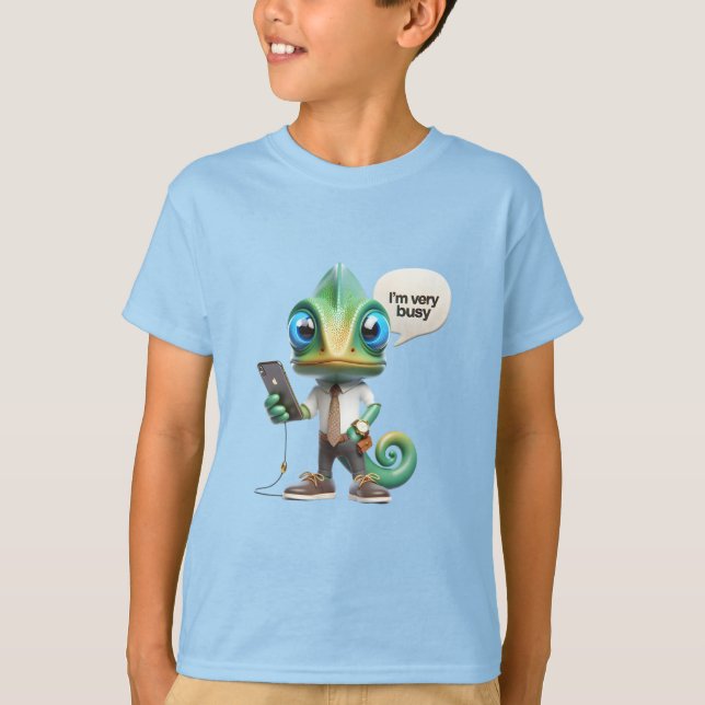 Camiseta Chameleon em uma gravata (Frente)
