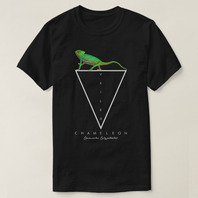 Camiseta Chameleon Geométrico Réptil Keeper (Frente do Design)