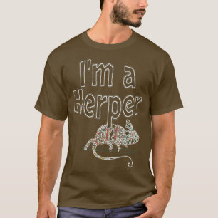 Camiseta Chameleon Im a Herper neon design 