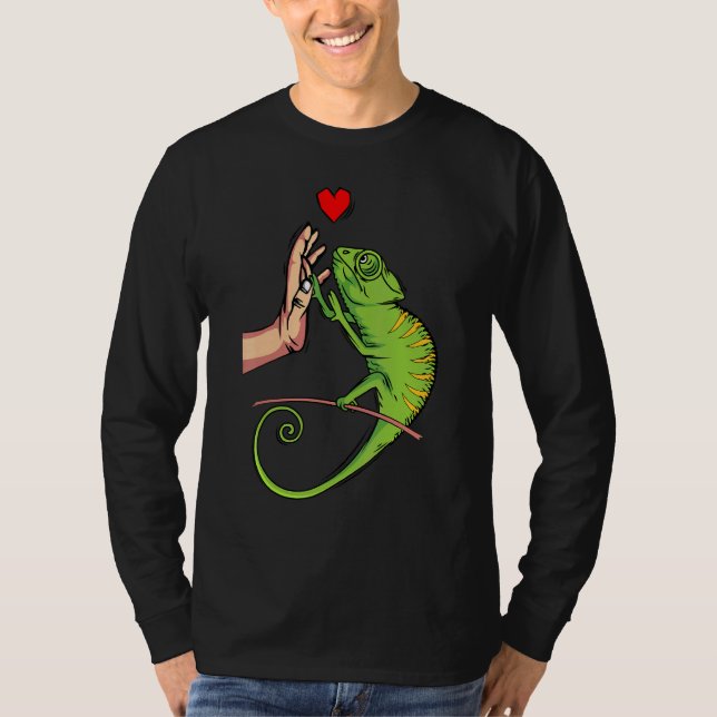 Camiseta Chameleon  Lizard Women Girls Kids (Frente)