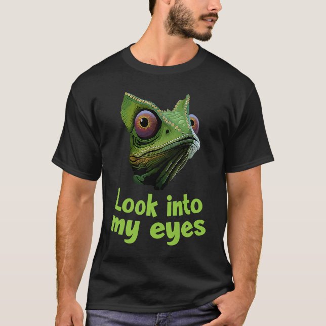Camiseta Chameleon  Look Itno My Eyes Chamaeleonidae  3 (Frente)