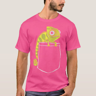 Camiseta Chameleon Pocket Pet Reptile Lizard Exotic Animal