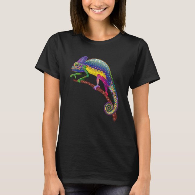 Camiseta Chameleon Reptile Keeper Herpetologist Animal (Frente)