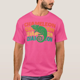 Camiseta Chameleon Text Veado Pantera Chamaeleonidae