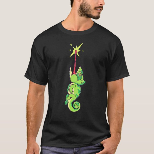 Camiseta Chameleon Tongue Out Splat And Hang (Frente)